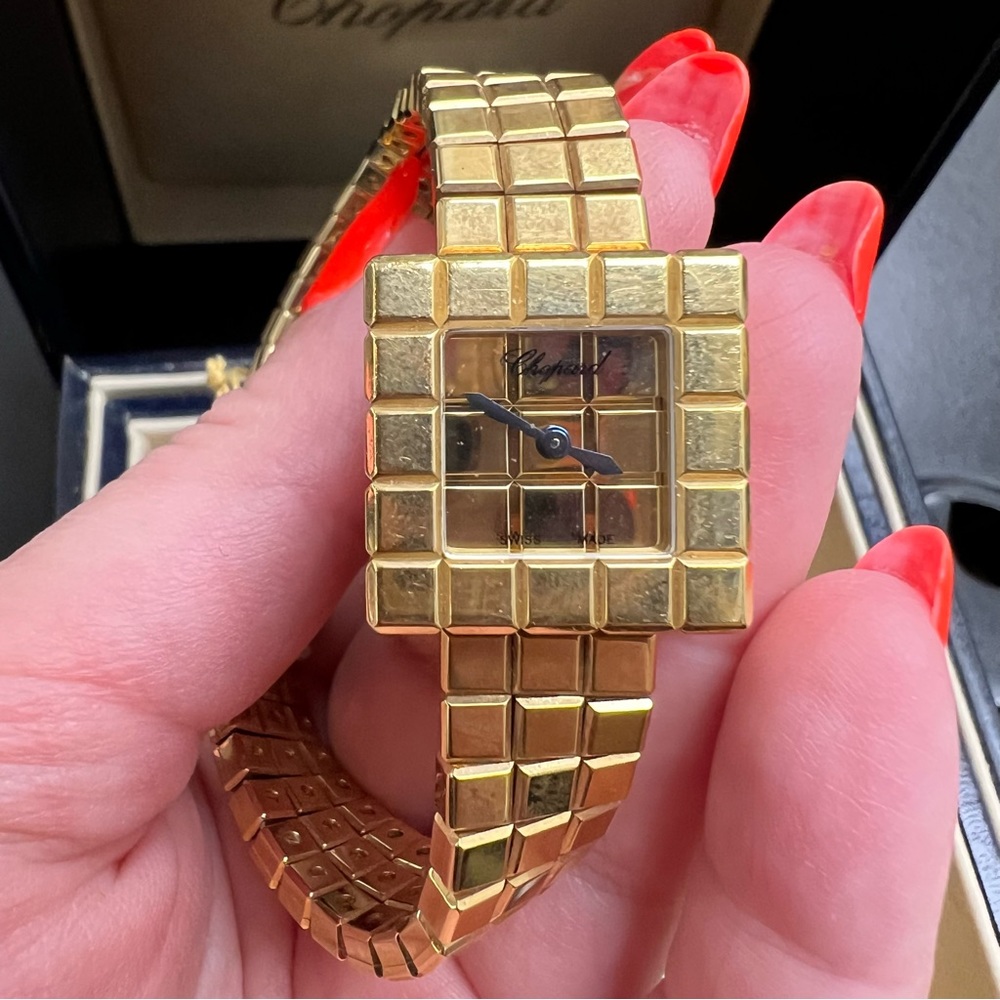 CHOPARD Ice Cube Gold-tone Dial Ladies Watch - Picture 10 of 11